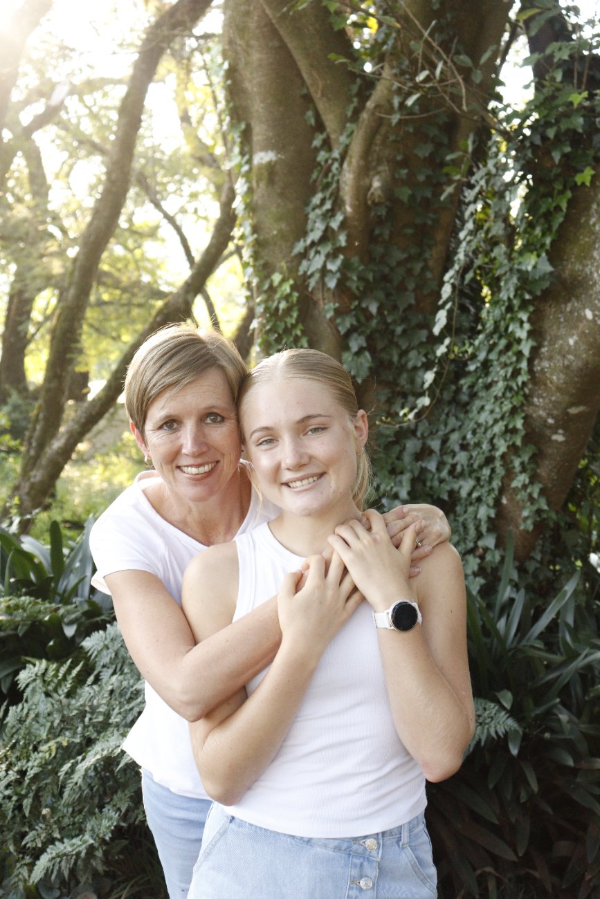 Marike and her mom Adri